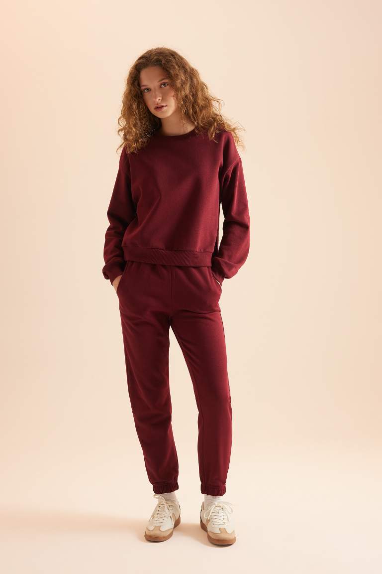Regular Fit Normal Kalıp Basic İçi Kalın Polarlı Eşofman Takımı