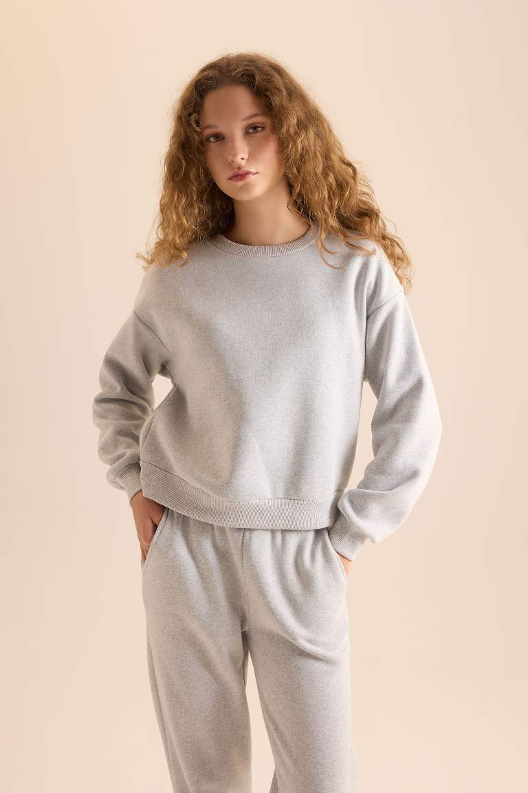Regular Fit Normal Kalıp Basic İçi Kalın Polarlı Eşofman Takımı