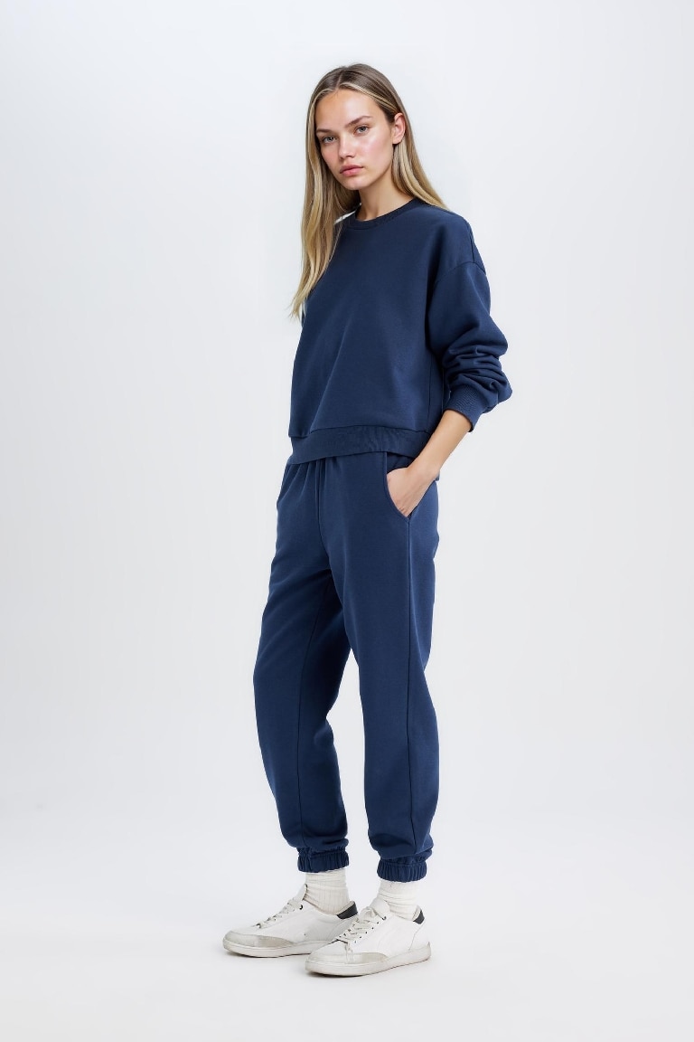 Regular Fit Normal Kalıp Basic İçi Kalın Polarlı Eşofman Takımı