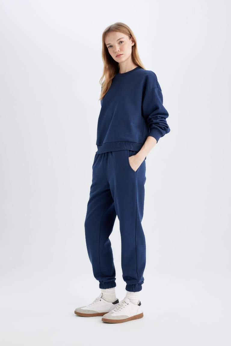 Regular Fit Normal Kalıp Basic İçi Kalın Polarlı Eşofman Takımı
