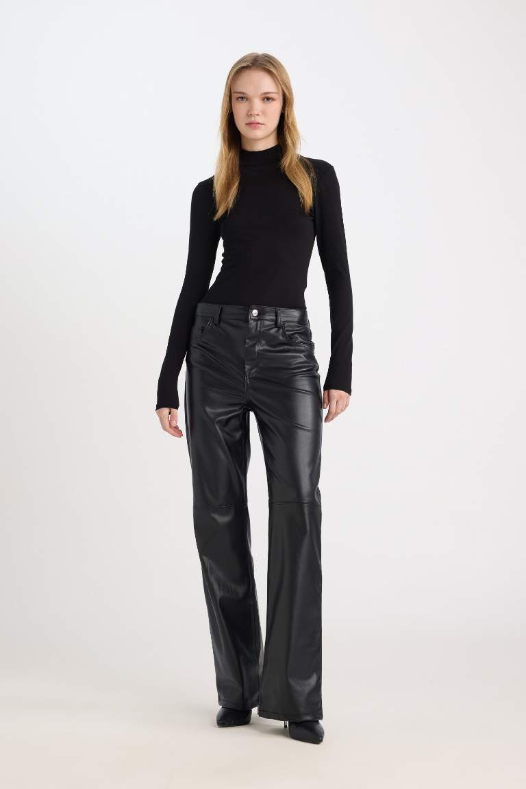 Half Turtleneck Basic Long Sleeve Bodysuit