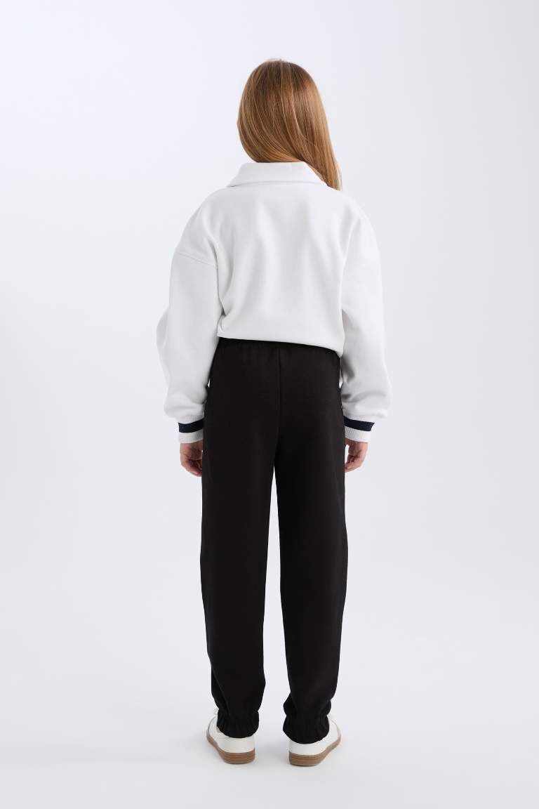 Pantalon de jogging en coton avec imprimé pour fille