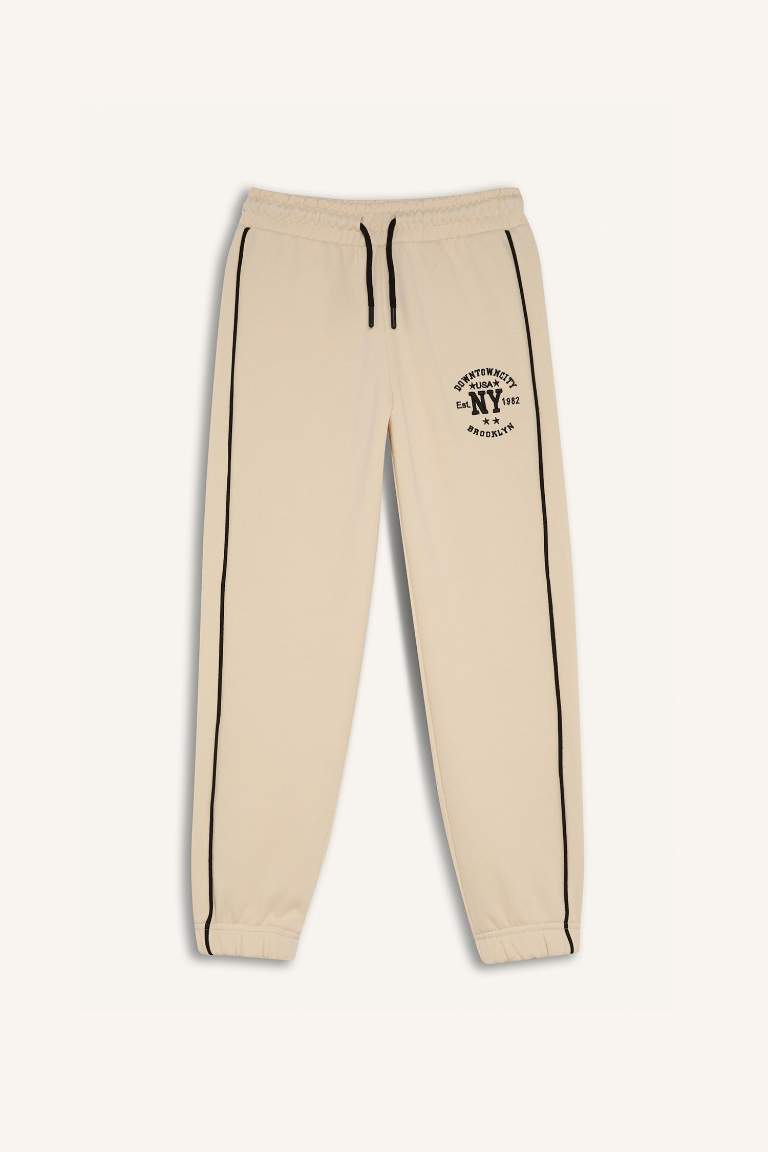 Pantalon de jogging en coton avec imprimé pour fille