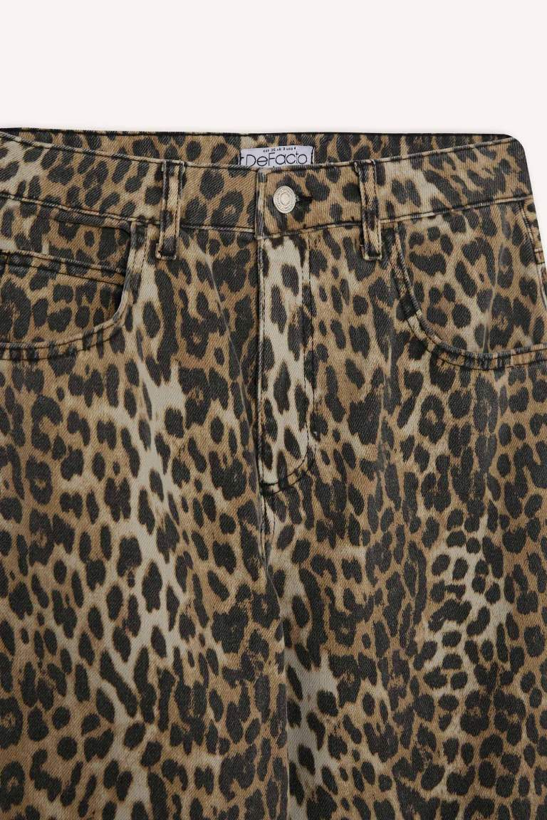 leopard багги габардин Шалбар
