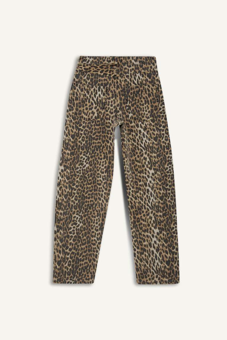 leopard багги габардин Шалбар