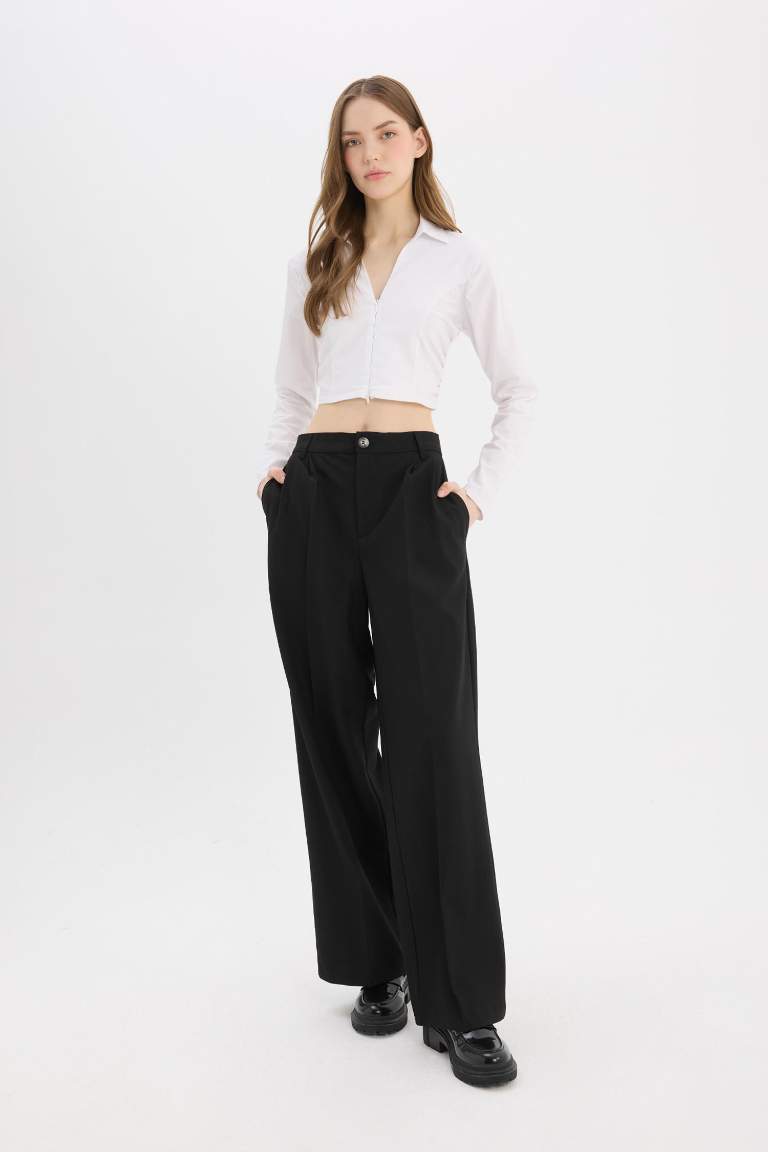 Брюки Wide Leg широкие с высокой талией