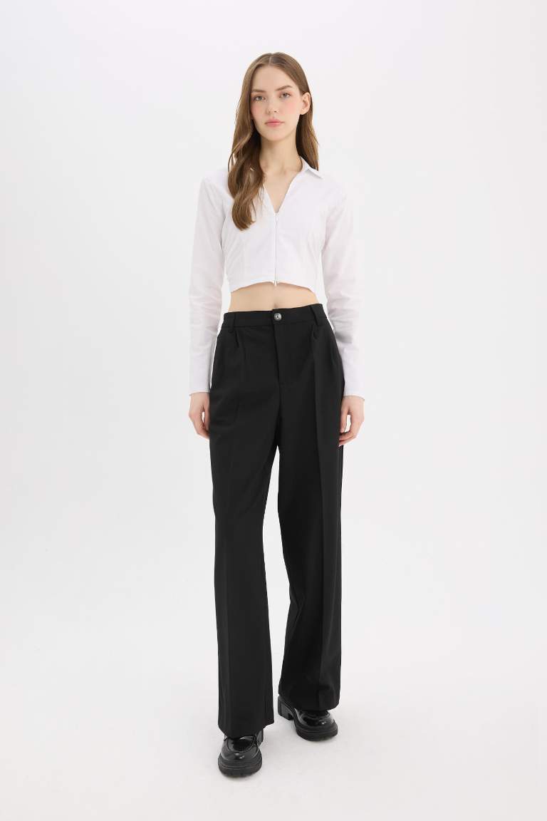 Брюки Wide Leg широкие с высокой талией