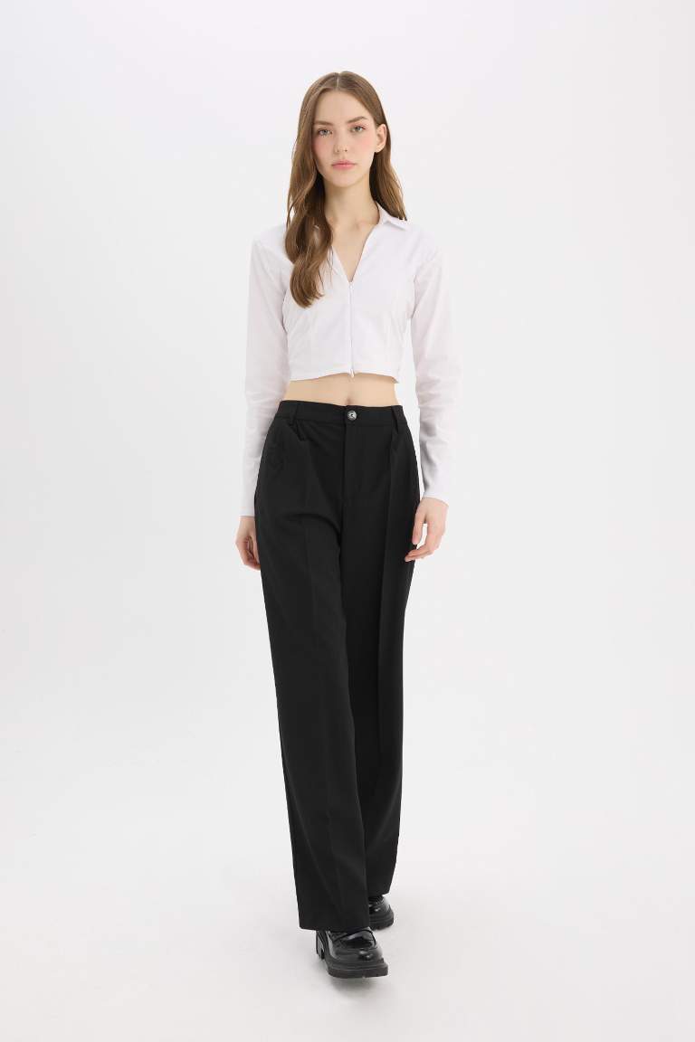 Брюки Wide Leg широкие с высокой талией