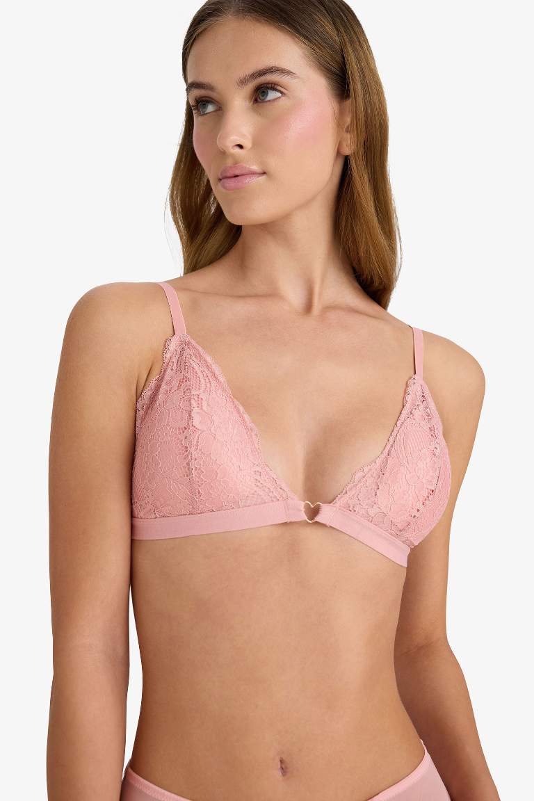 Fall in Love Dantel Detaylı Çıkarılabilir Pedli Bra