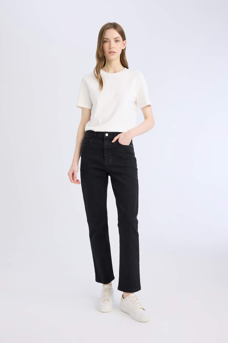 Mary Vintage Straight Fit High Waist Straight Leg Long Jeans