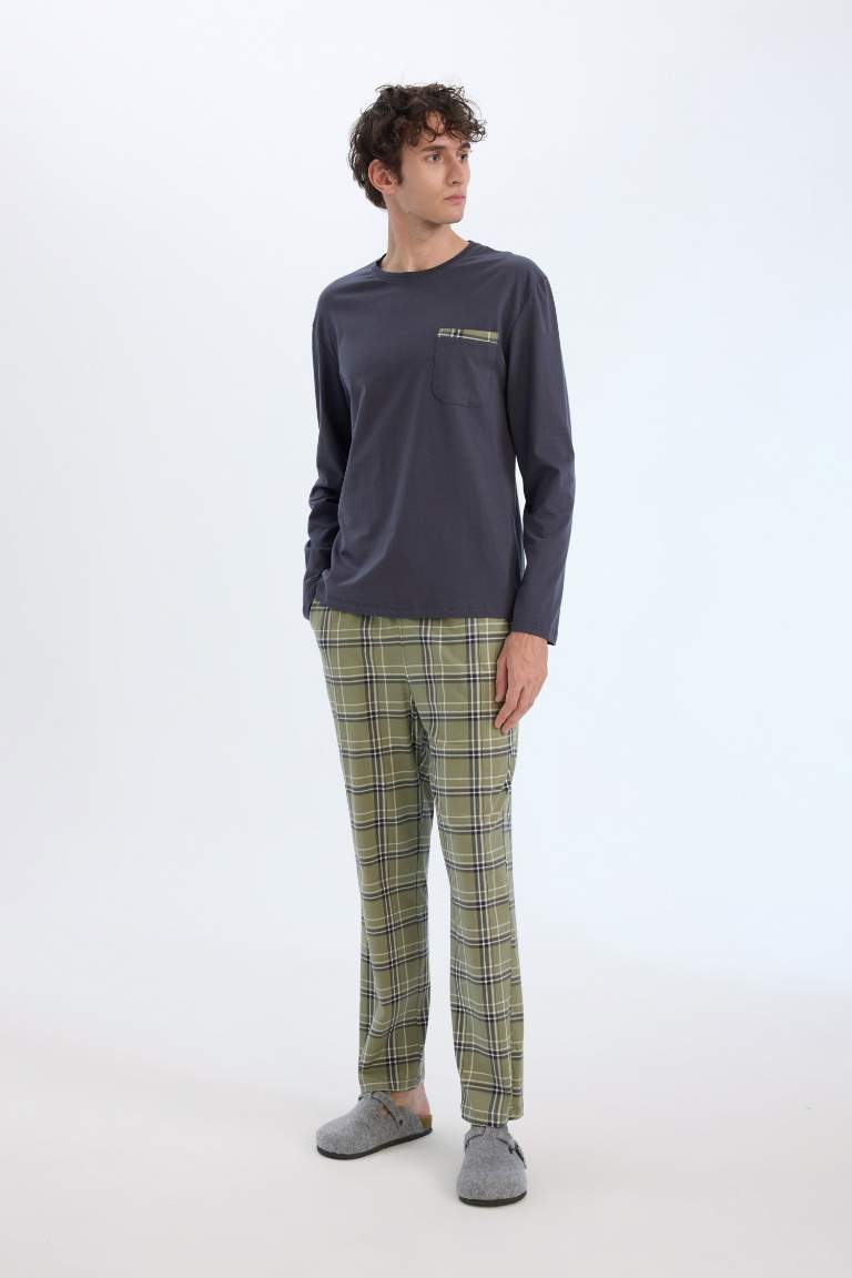 Anthracite HOMME Pyjama Top basique et pantalon à carreaux 3196194 ...