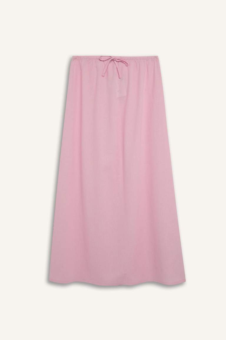 Coool A Cut linen Normal Waist Maxi Skirt