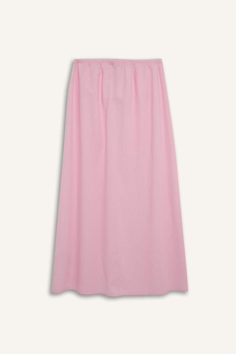 Coool A Cut linen Normal Waist Maxi Skirt