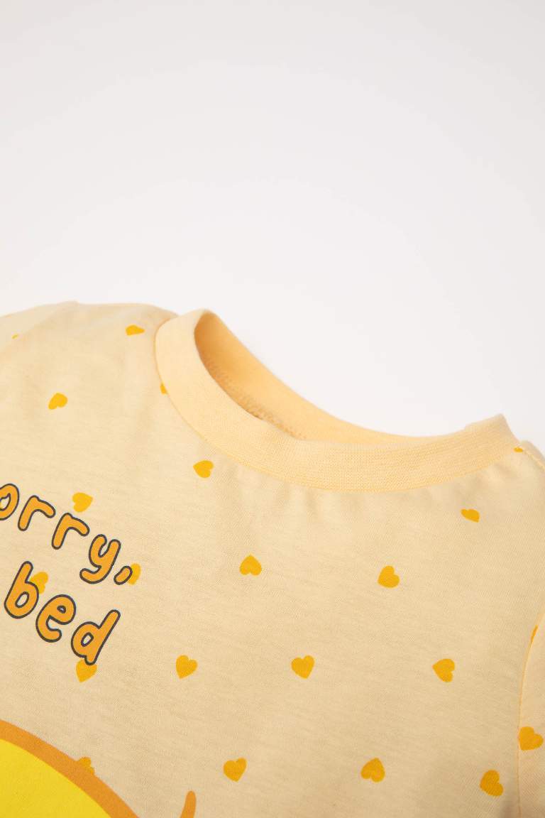 Kız Bebek  Pijama Takımı Looney Tunes Penye Uzun Kollu Üst Lastikli Alt
