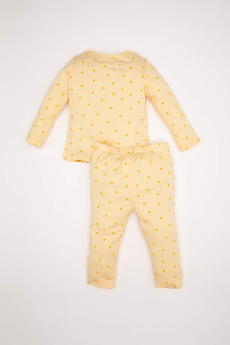 Kız Bebek  Pijama Takımı Looney Tunes Penye Uzun Kollu Üst Lastikli Alt