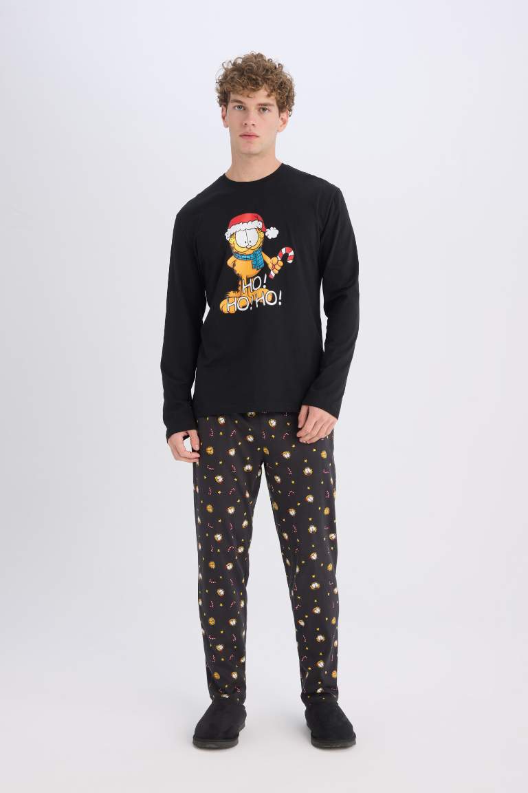 Pyjama de Noël Garfield, avec top à manches longues et pantalon