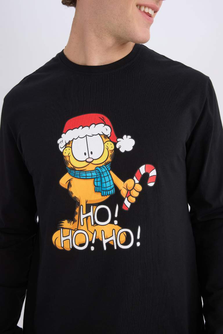 Pyjama de Noël Garfield, avec top à manches longues et pantalon