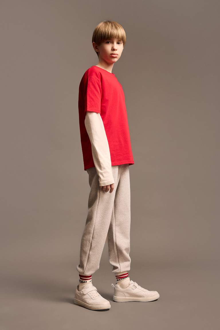 Boy Elastic Waist Basic Sweatpants