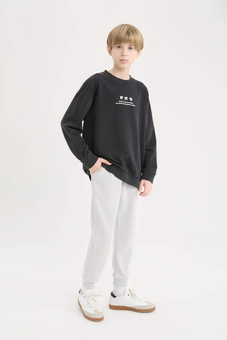 Boy Elastic Waist Basic Sweatpants