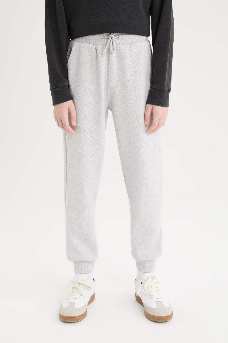 Boy Elastic Waist Basic Sweatpants