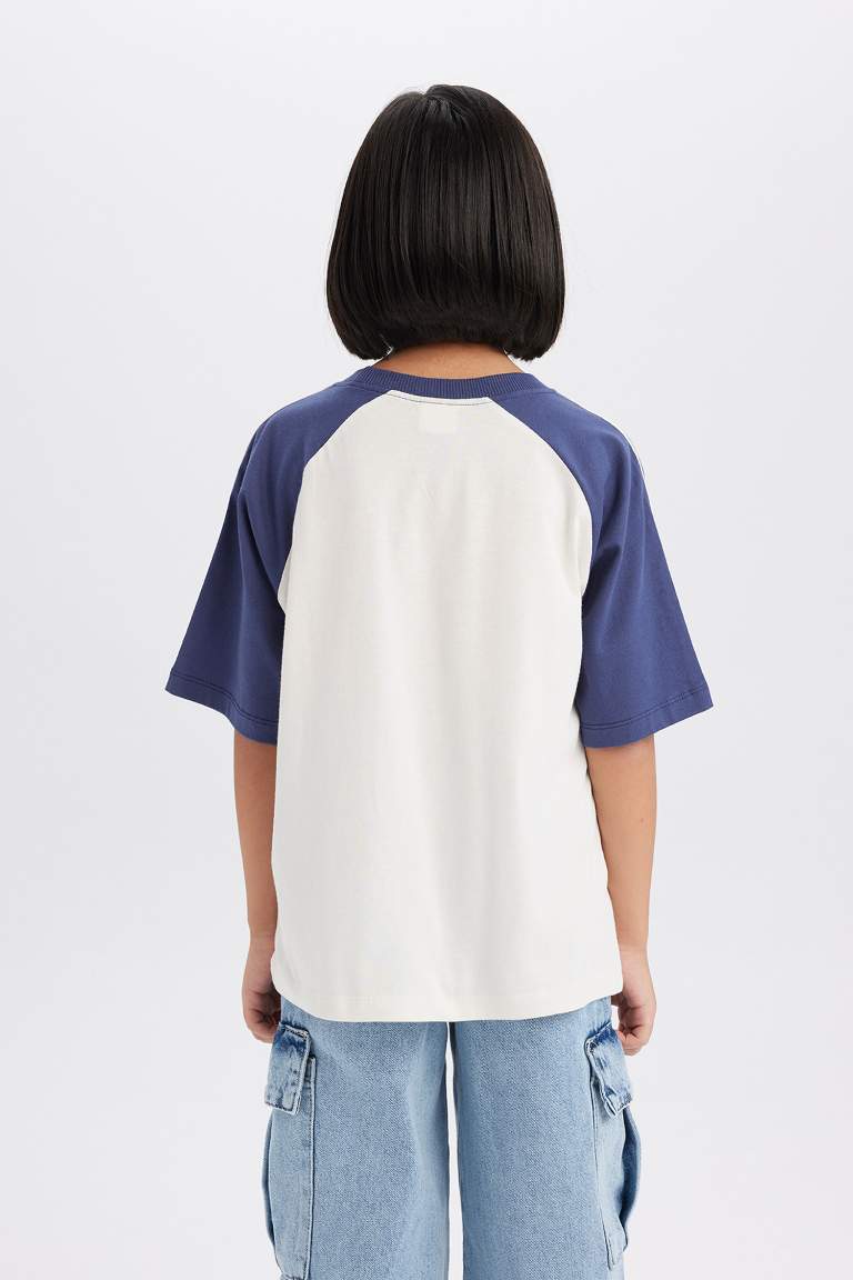 Girl Oversize Fit Crew Neck Short Sleeve T-Shirt