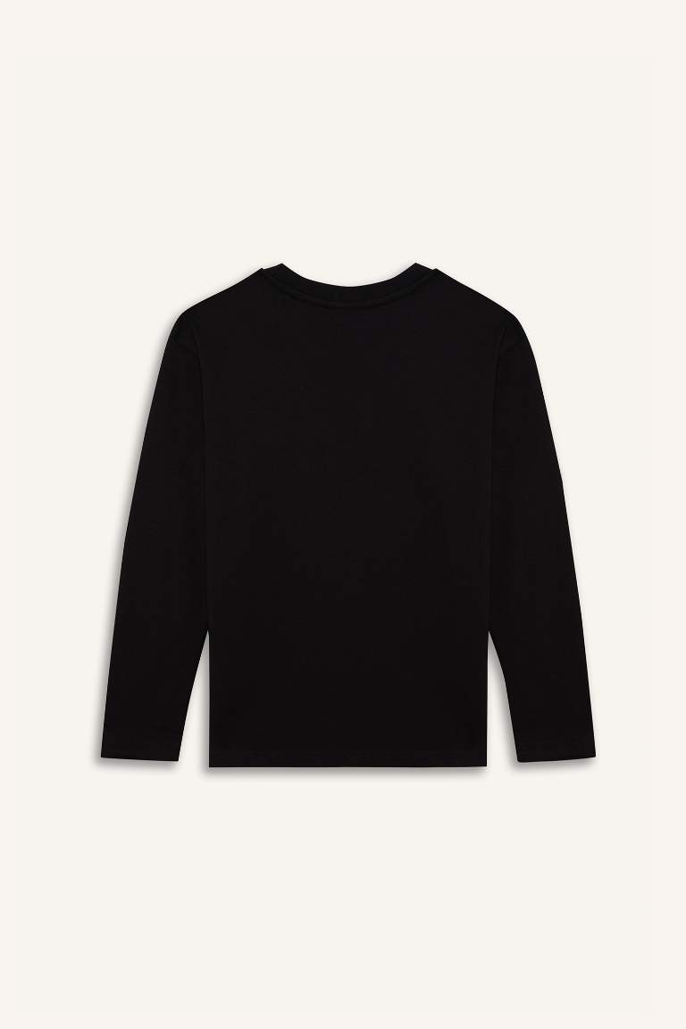 Boy Crew Neck Basic Long Sleeve T-Shirt