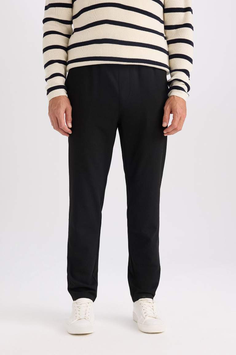 Jogger Basic Düz Paça Cepli Pantolon