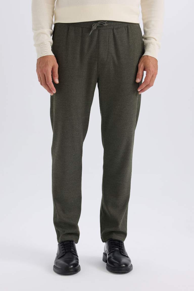 Waist Tied Pocketed Straight Leg Jogger Pants