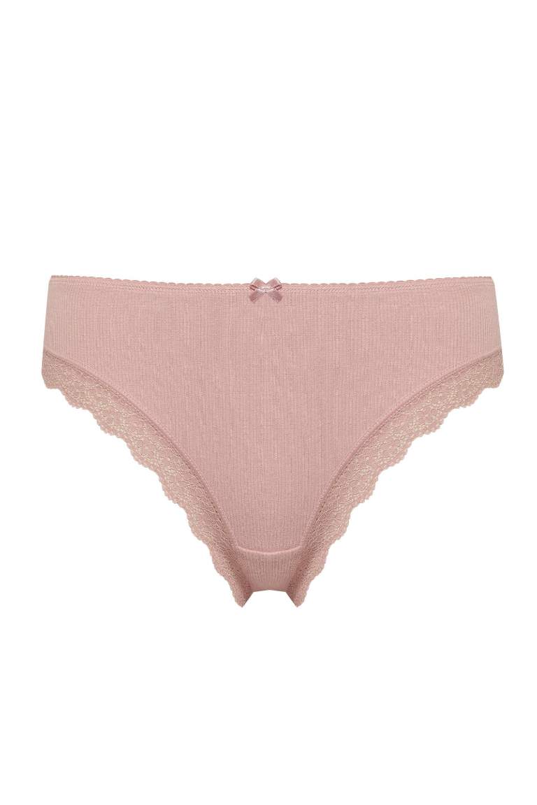 Fall in Love Lace Detailed Ribana 3 Piece Slip Panties