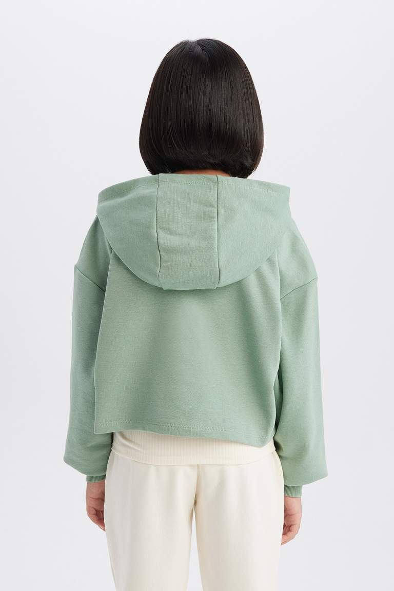 Ensemble de sweatshirt court imprimé et débardeur pour fille