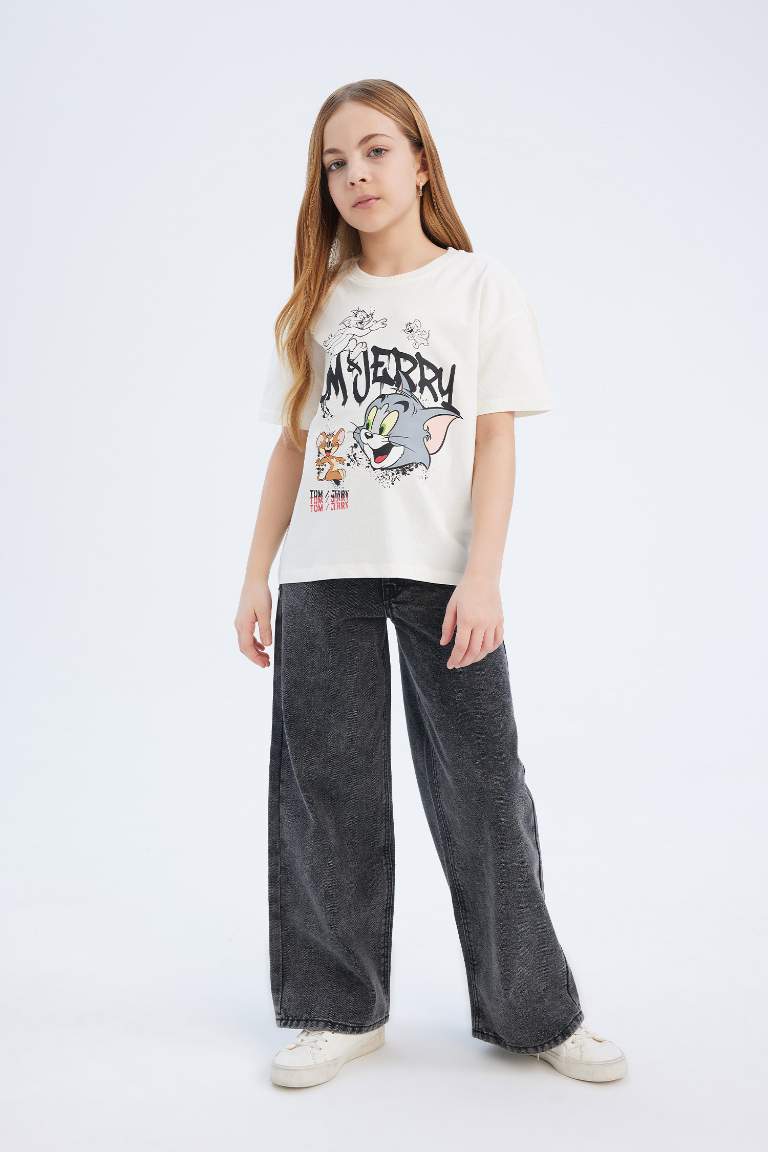 Girl Tom & Jerry Relax Fit Crew Neck T-Shirt