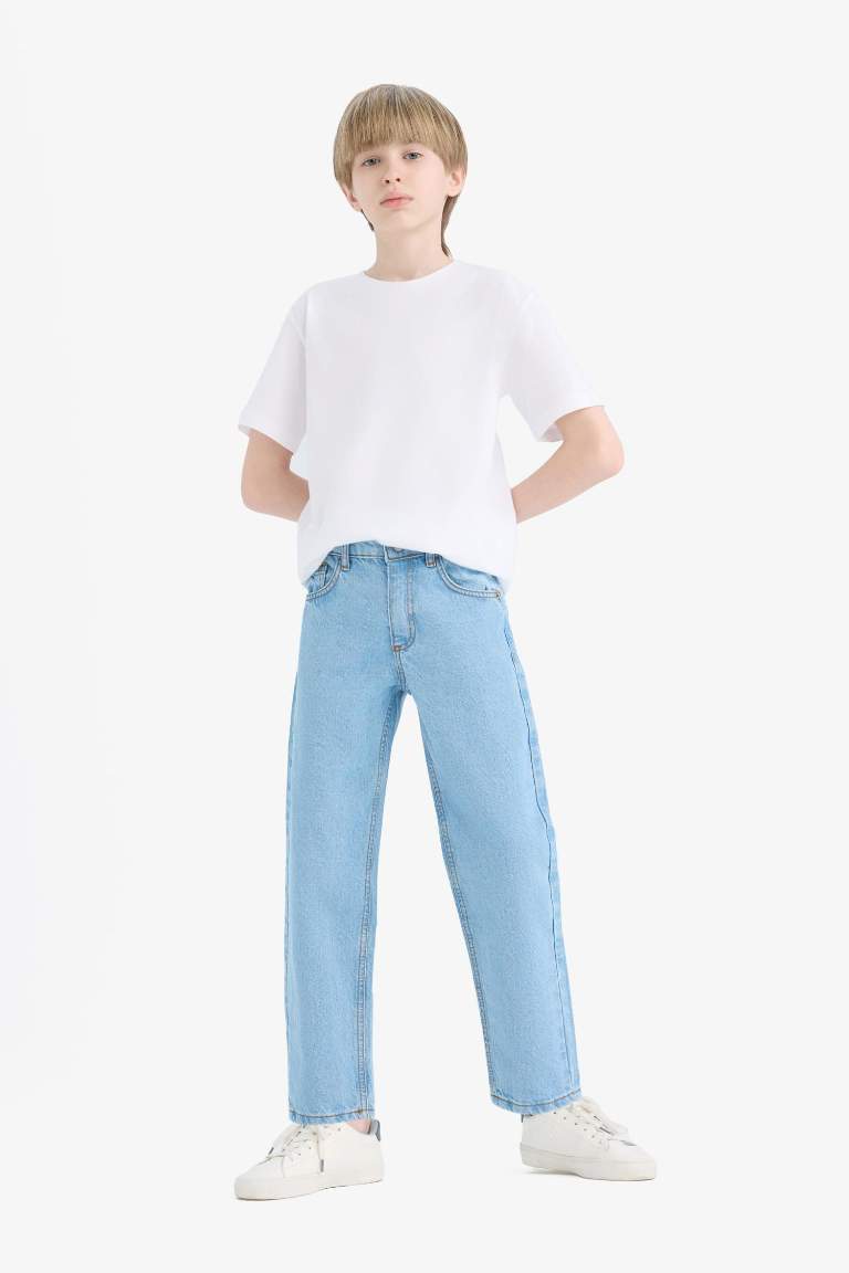 Джинсы для мальчика Straight Fit с прямыми штанинами