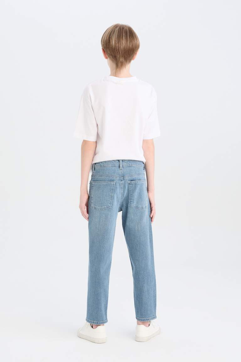 Pantalon Jean droit basique pour garçon