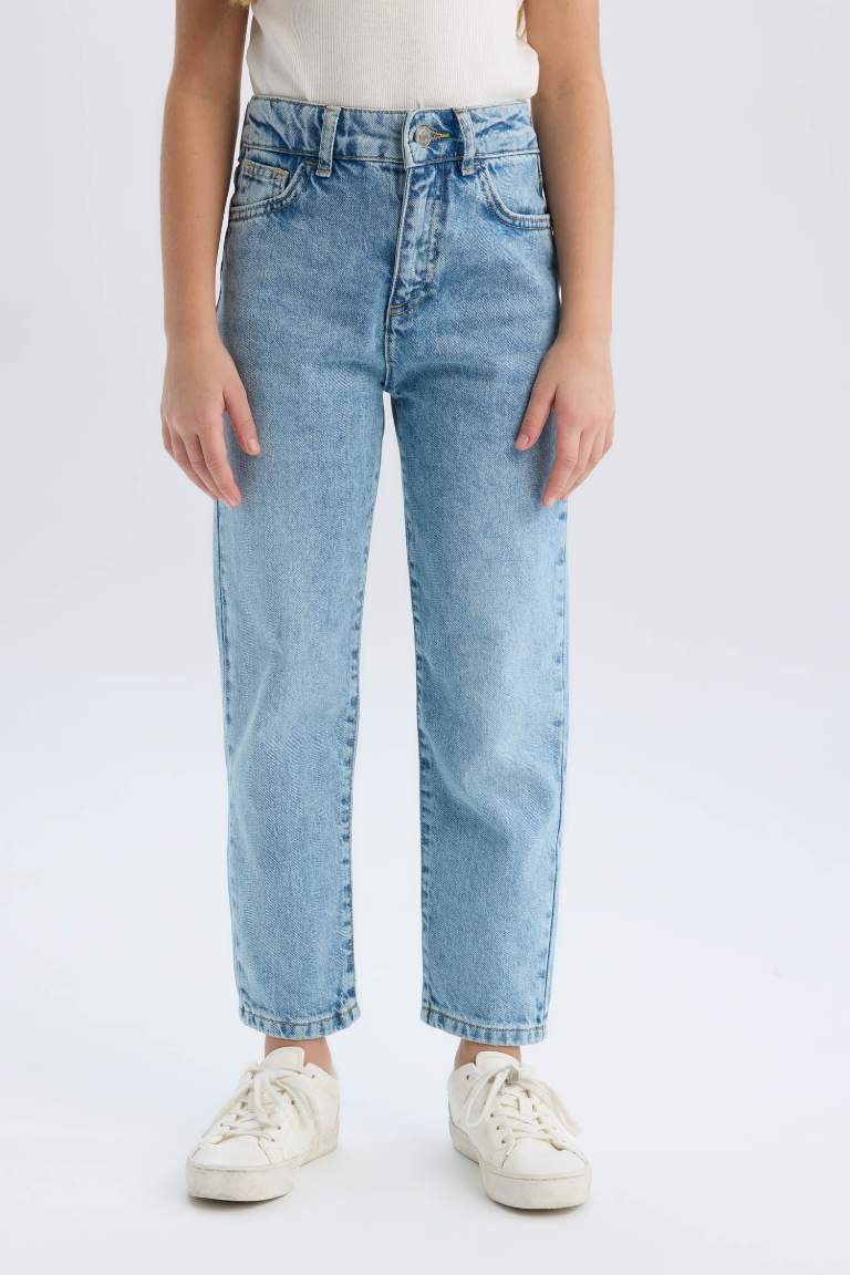 Pantalon Mom jean pour fille