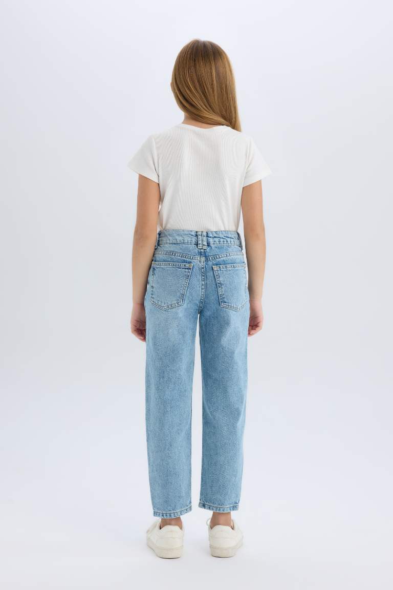 Pantalon Mom jean pour fille