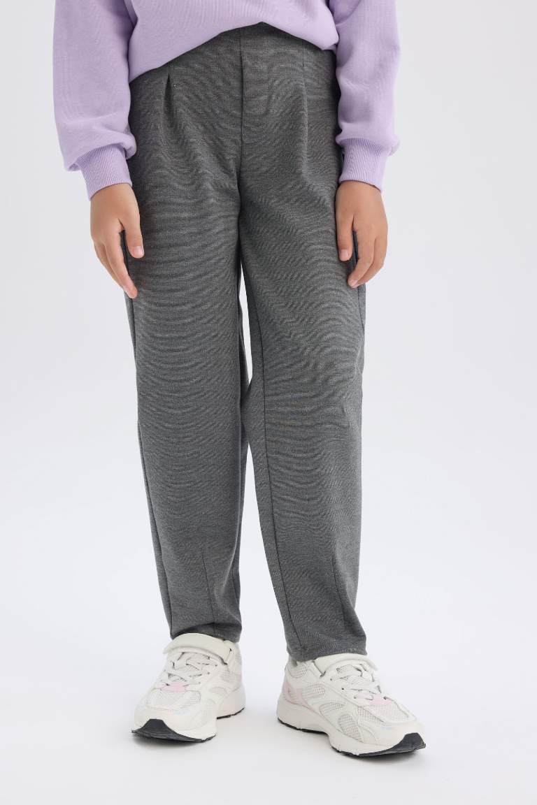 Girl Printed Elastic Waist Jogger Sweatpants