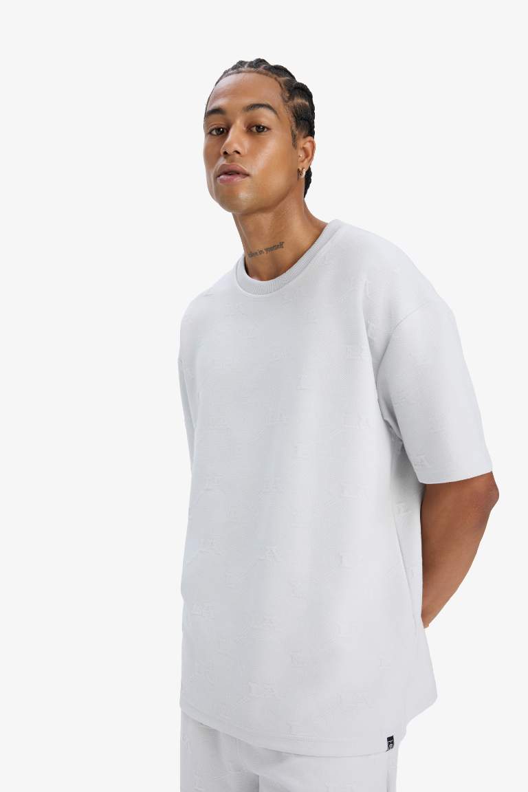 DeFactoFit Oversize Fit Crew Neck Sport T-Shirt