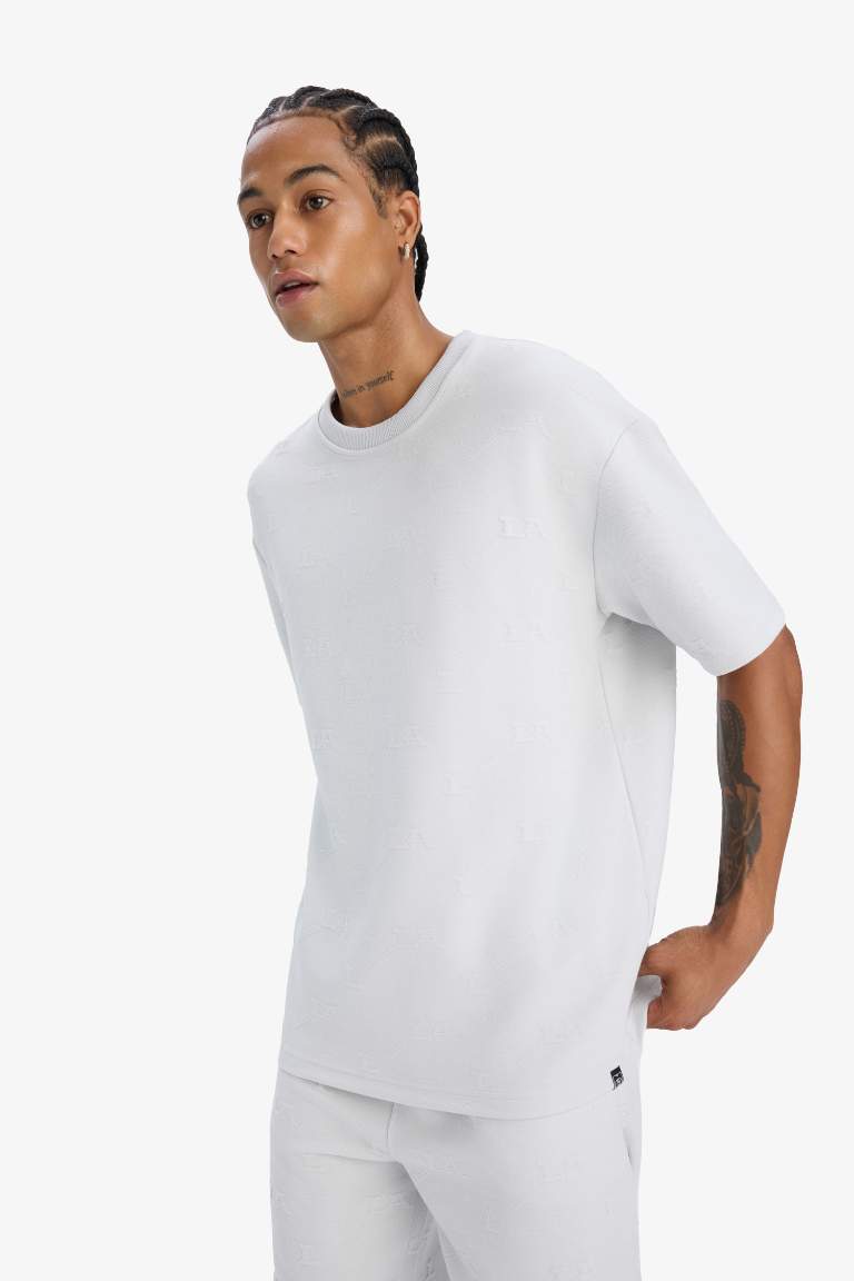 DeFactoFit Oversize Fit Crew Neck Sport T-Shirt