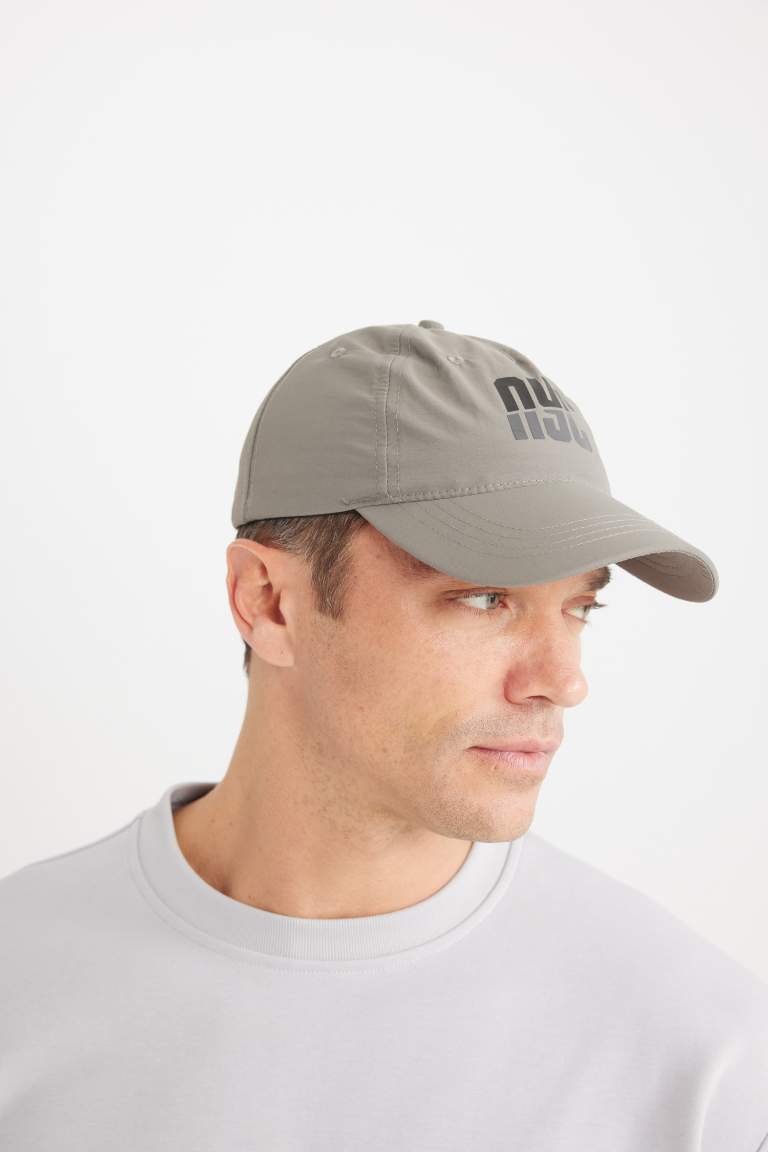 Casquette de baseball avec étiquette imprimée pour homme