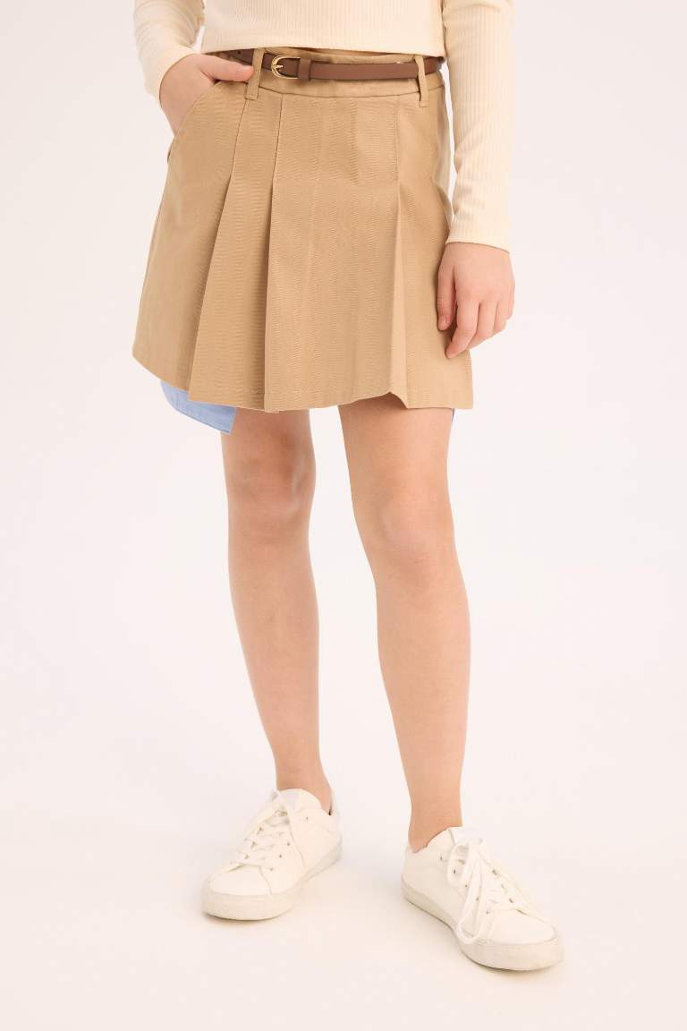 Jupe en gabardine pour fille