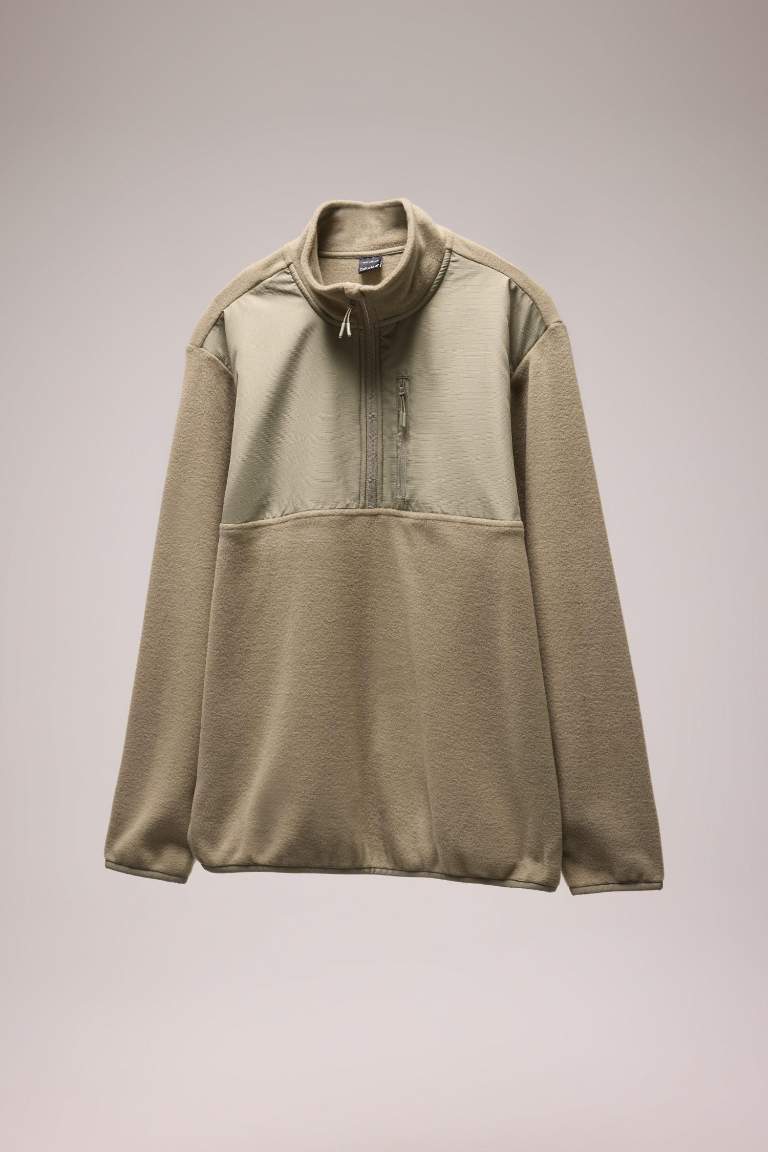 DeFactoFit Standart Fit Dik Yaka Fermuarlı Polar Sporcu Sweatshirt