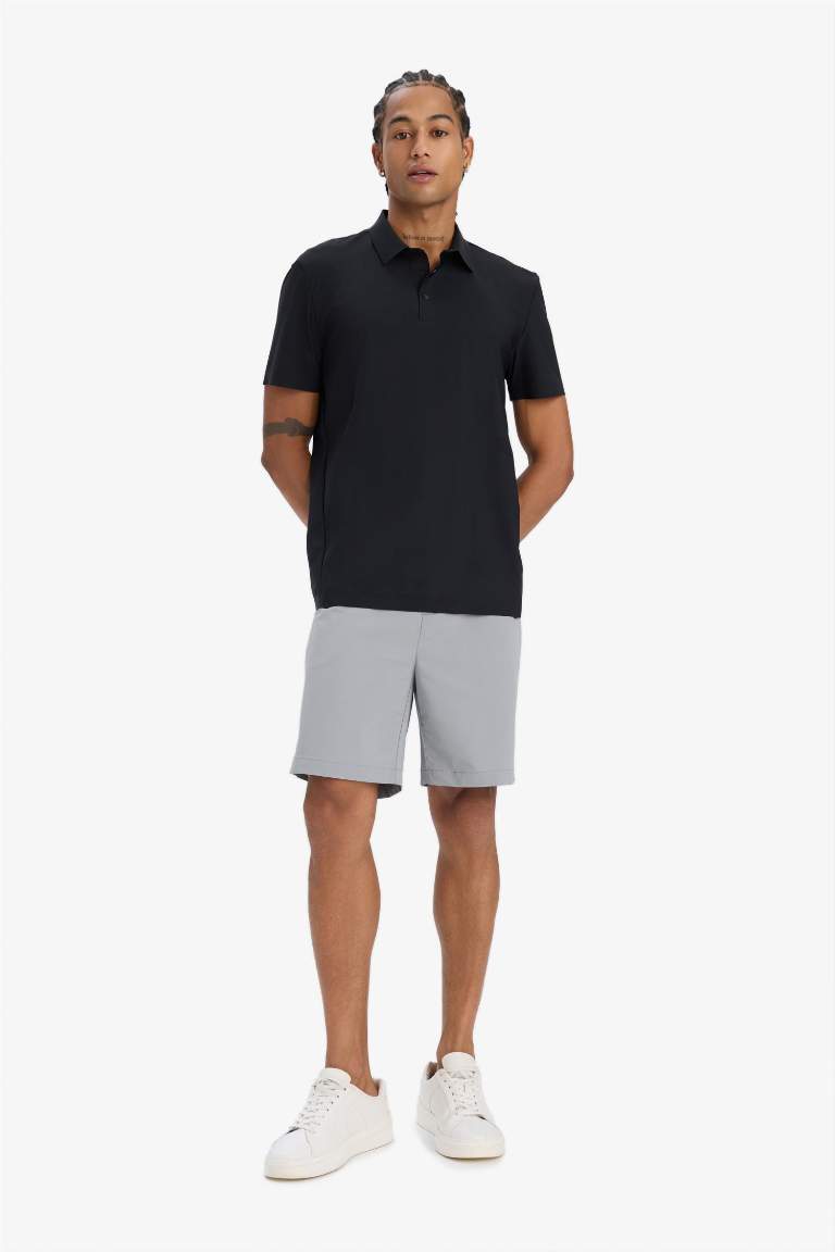 DeFactoFit Standard Fit Sports Polo T-Shirt