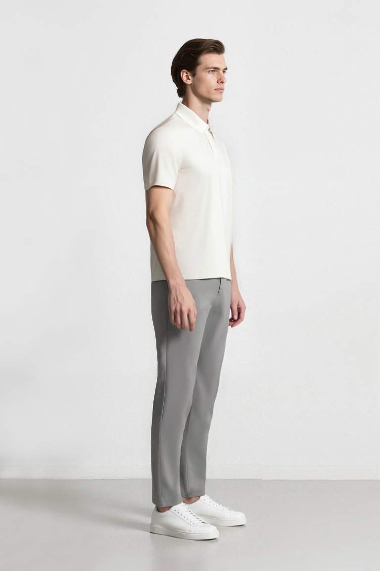 DeFactoFit Slim Fit Dar Kesim Standart Paça Esnek Multifonksiyonel Dokuma Sporcu Pantolon