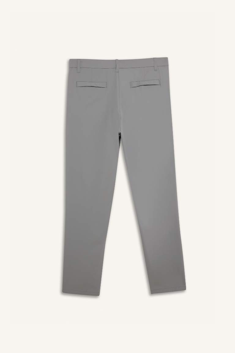 DeFactoFit Slim Fit Dar Kesim Standart Paça Esnek Multifonksiyonel Dokuma Sporcu Pantolon
