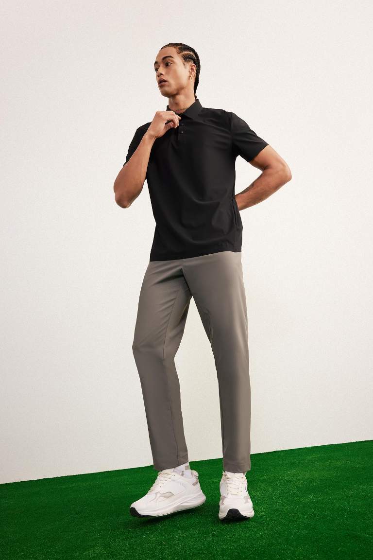 DeFactoFit Slim Fit Standard Leg Woven Trousers