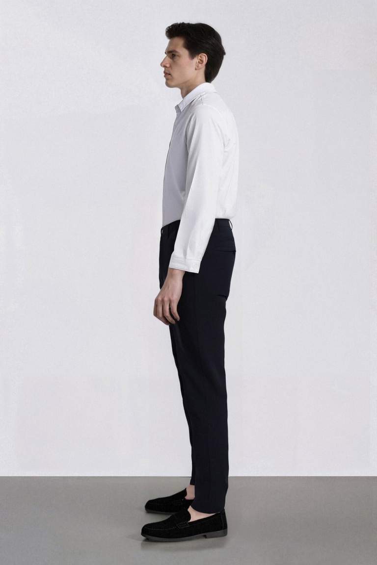 DeFactoFit Slim Fit Dar Kesim Standart Paça Esnek Multifonksiyonel Dokuma Sporcu Pantolon