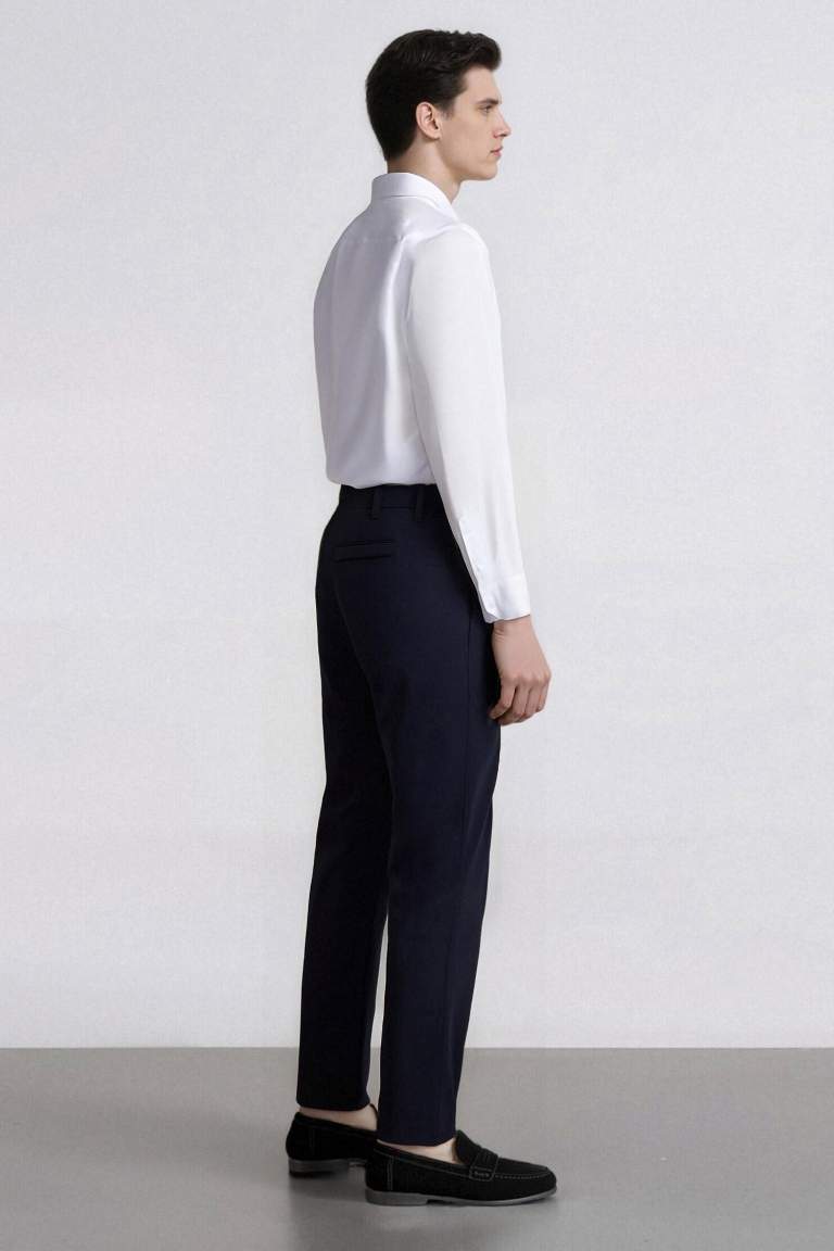 DeFactoFit Slim Fit Dar Kesim Standart Paça Esnek Multifonksiyonel Dokuma Sporcu Pantolon