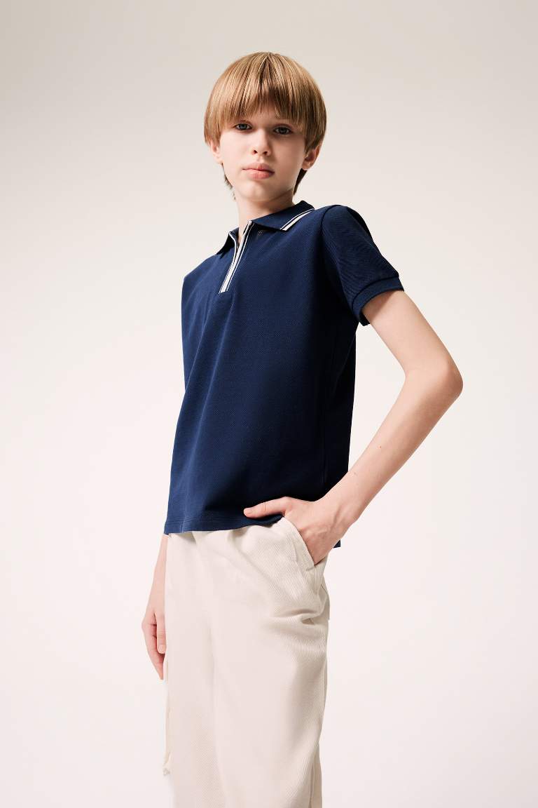 Boy Pique Short Sleeve Polo T-Shirt