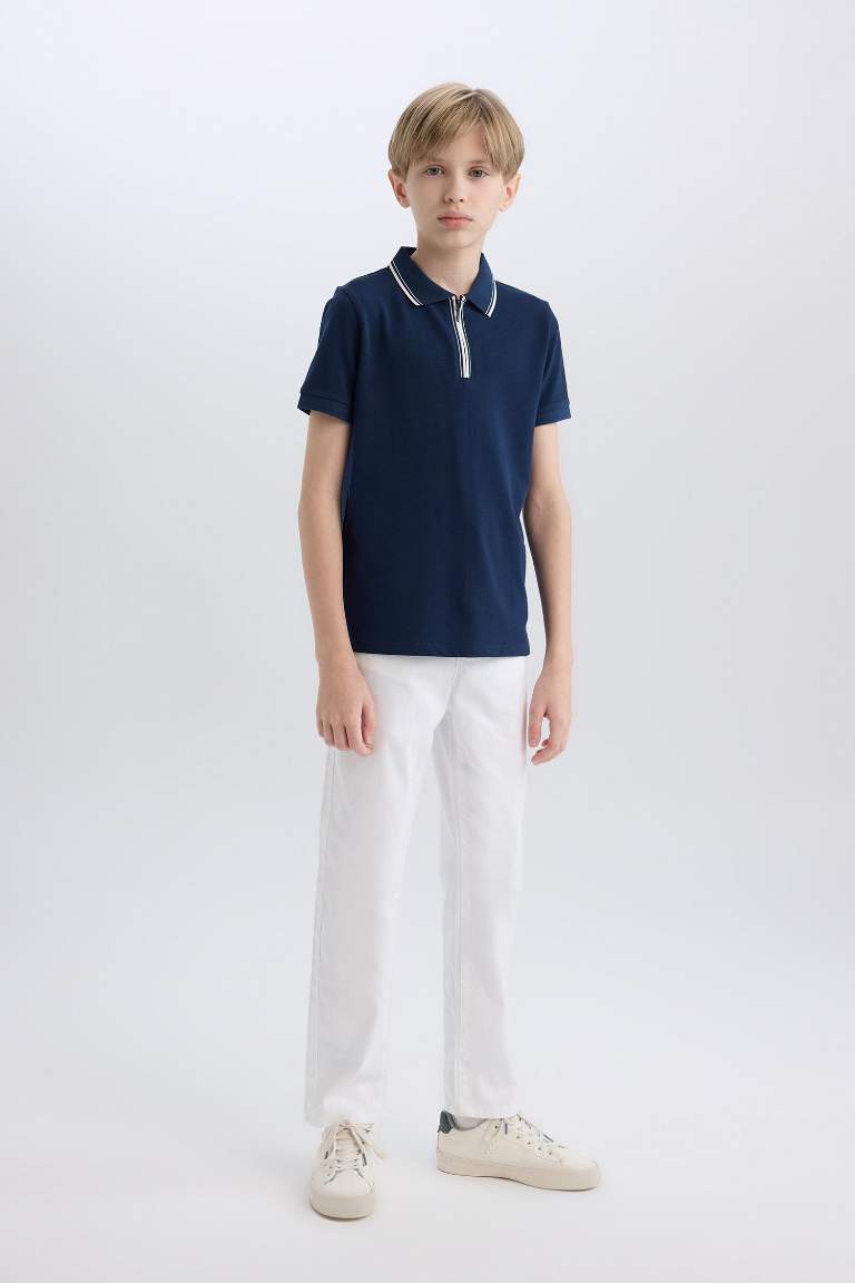 Boy Pique Short Sleeve Polo T-Shirt