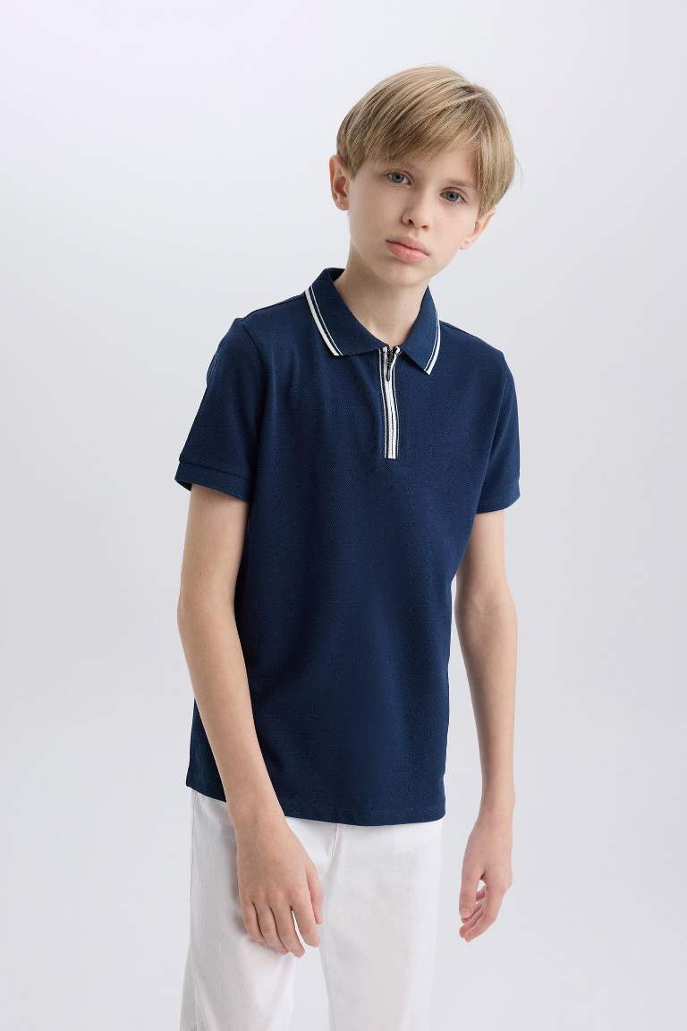 Boy Pique Short Sleeve Polo T-Shirt